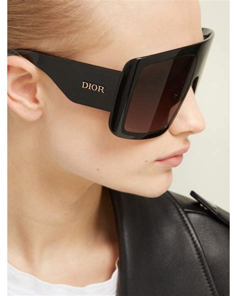 dior oversized sunglasses black